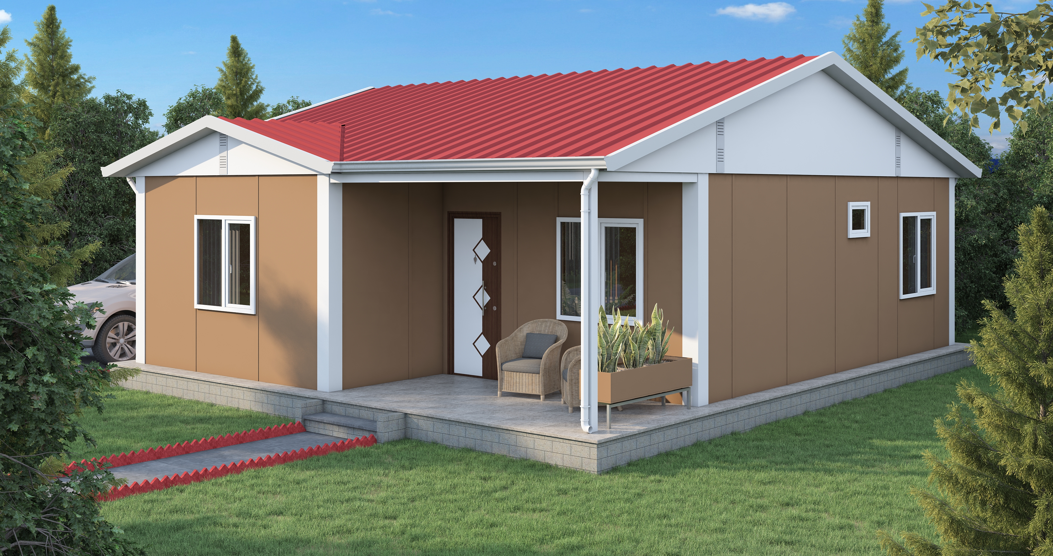 Prefabrik Ev UP107 69m²