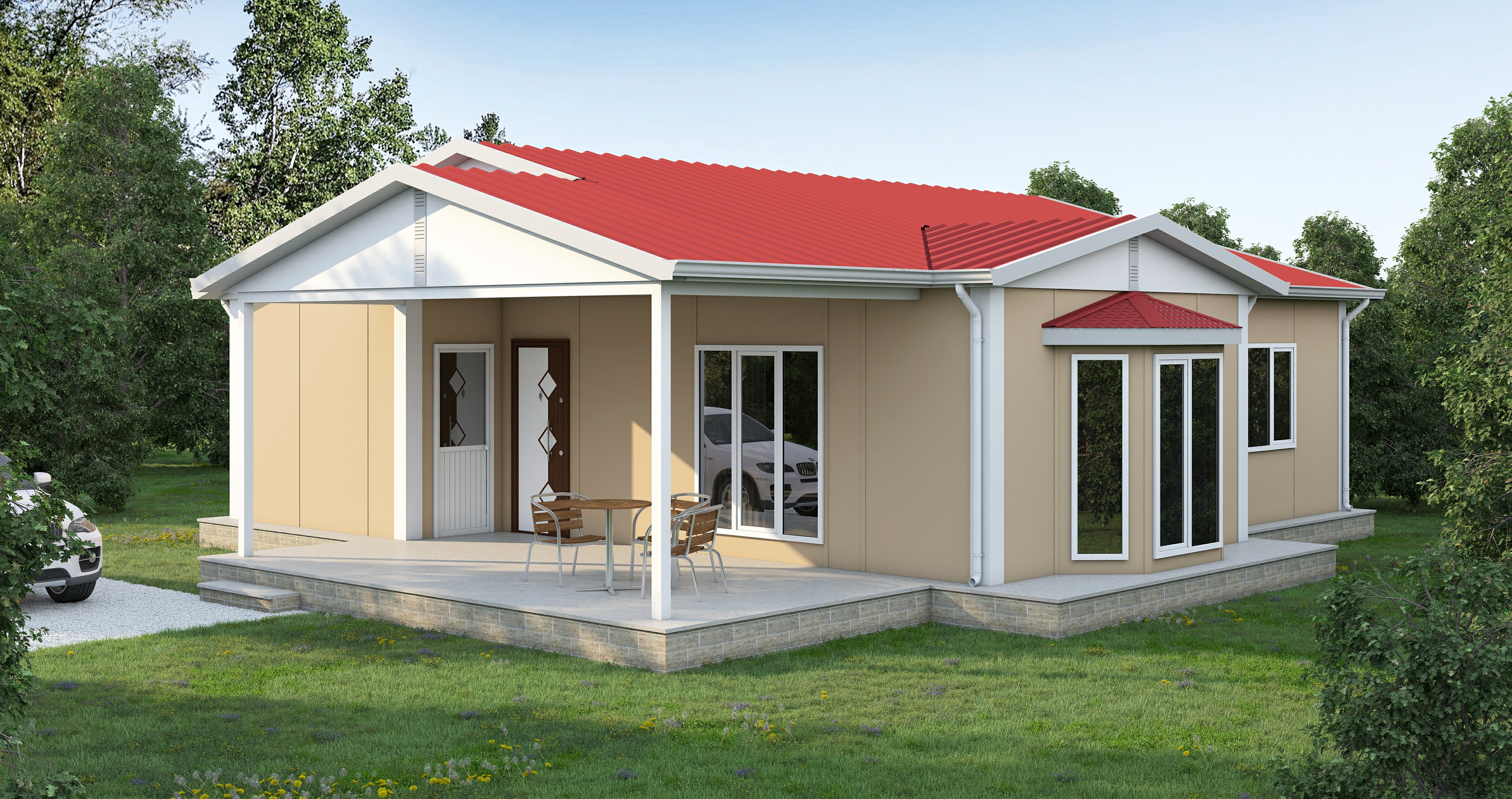 Prefabrik Ev UP125 97m² (Tip 1)